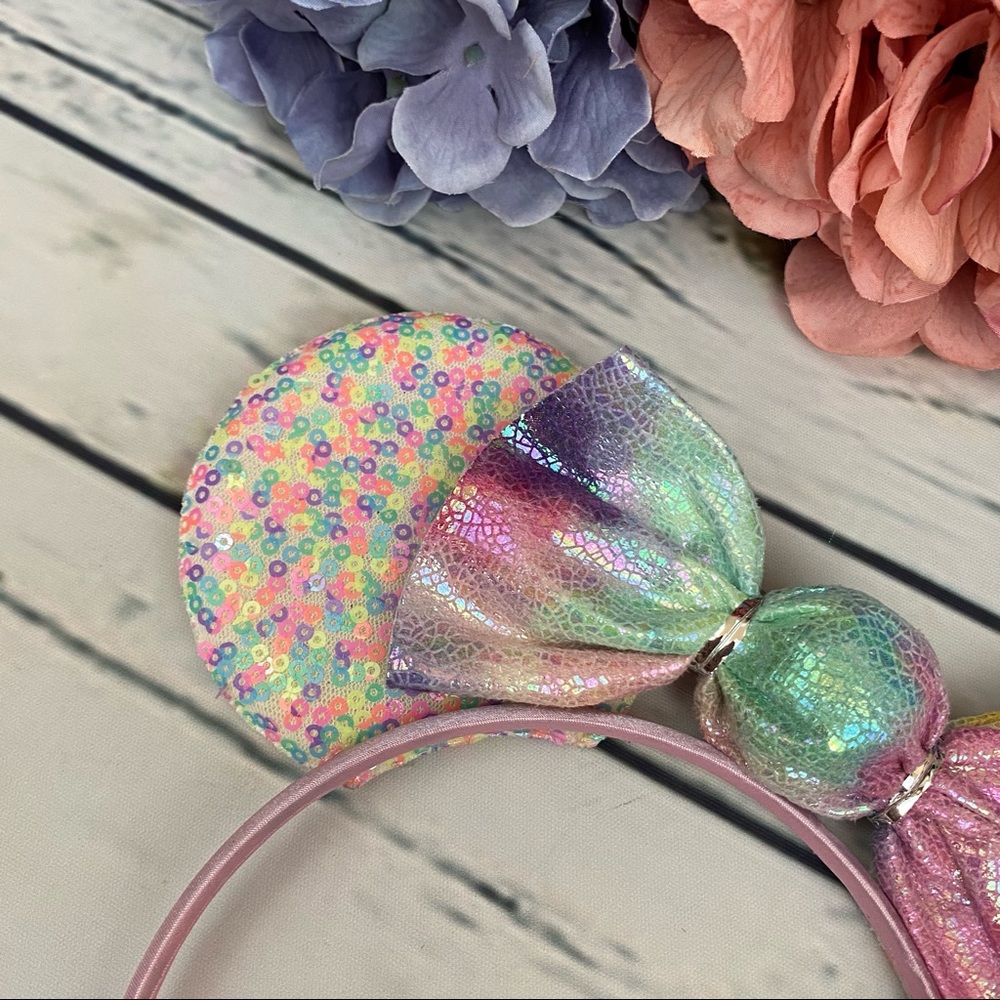 Minnie Mouse Confetti Sequin Headband & Candy Bow - Picture 4 of 13